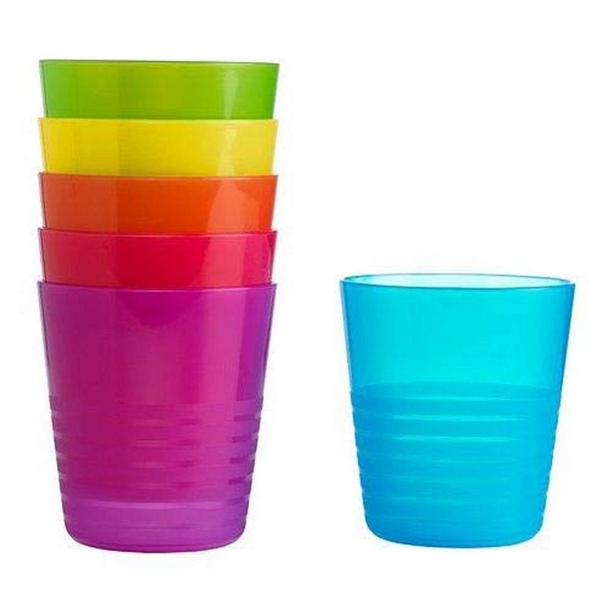 Plastic Tumblers 75 x 85mm M/Wave & D/Washer Safe Pk6